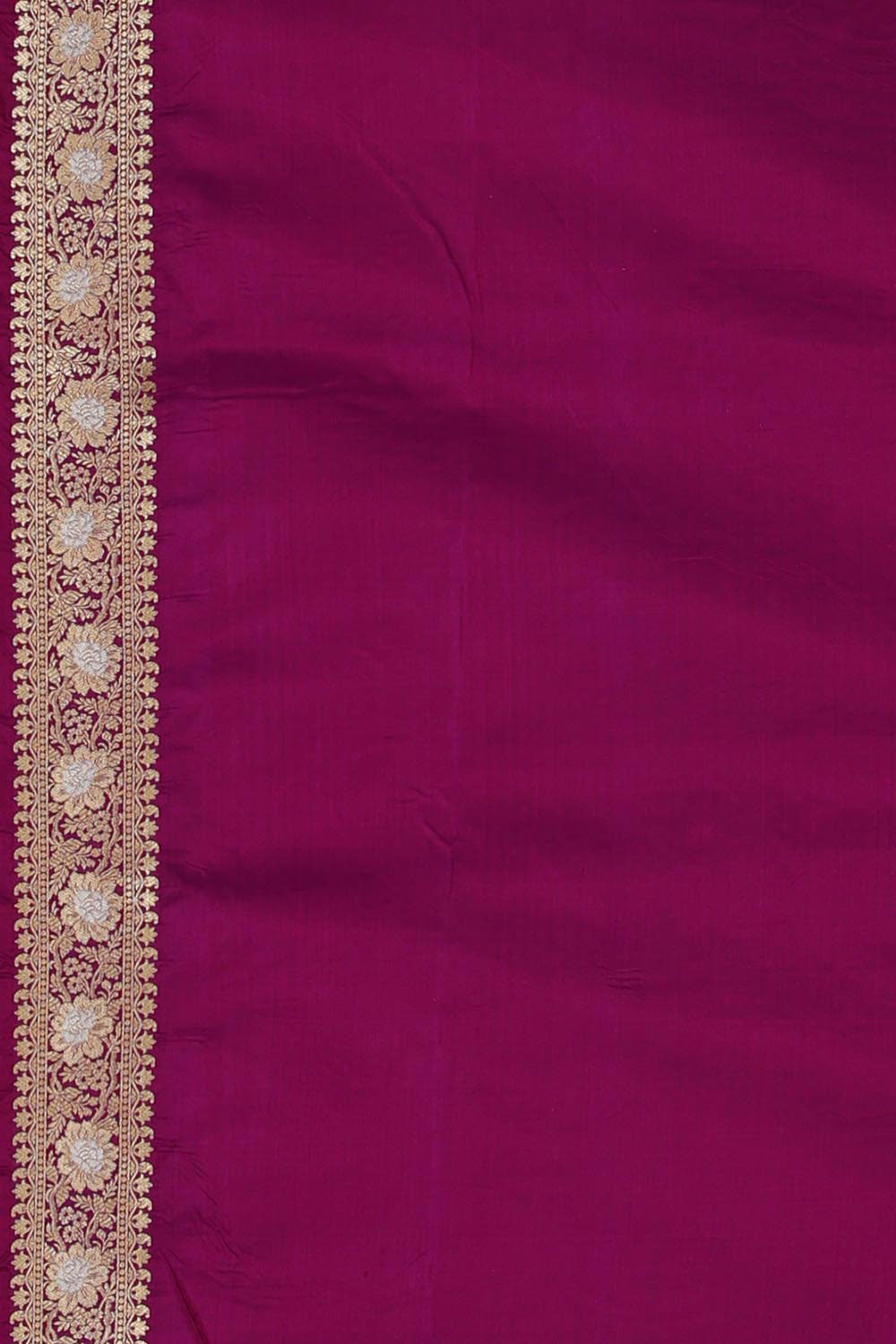 Image of Banarasi Silk Magenta Saree